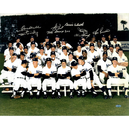 1978 New York Yankees Multi-Signed 16x20 Finger Team Photo GossageGuidryPiniellaDent The Bronx ZooGambleMayWerth