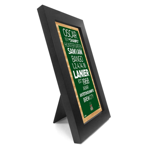 Milwaukee Bucks DesktopWall Hangable Subway Sign 4x8 Framed Photo