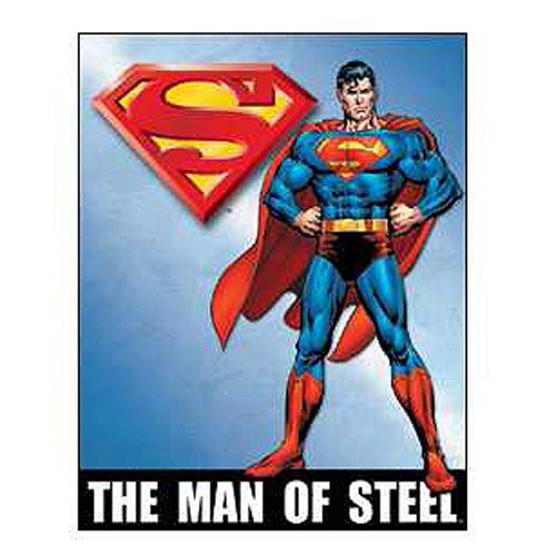 Superman Man of Steel DC Comics Retro Tin Sign              