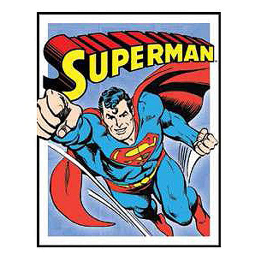 Superman Panels DC Comics Retro Tin Sign                    