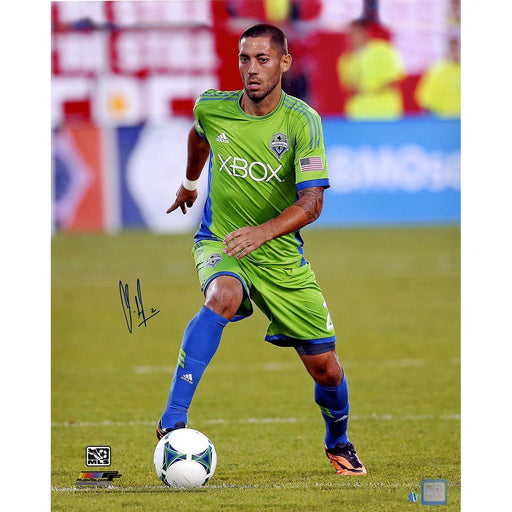 Clint Dempsey Signed Seattle Sounders Dribbling 16x20 Photo