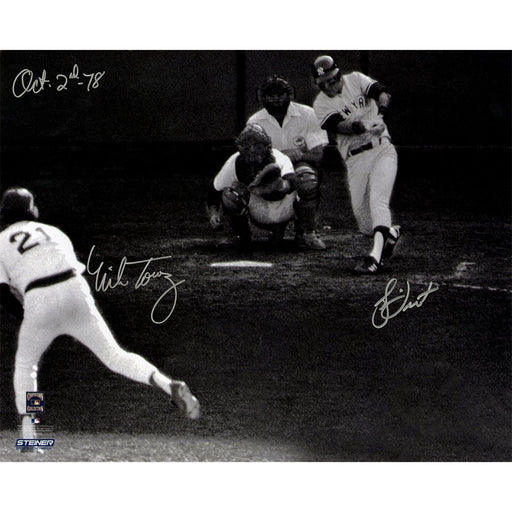 Bucky Dent/ Mike Torrez Dual Signed 1978 Home Run 16x20 Photo w/ "Oct-2-1978" Insc by Torrez