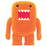 Domo Orange Soda Flocked 4-Inch Vinyl Figure                