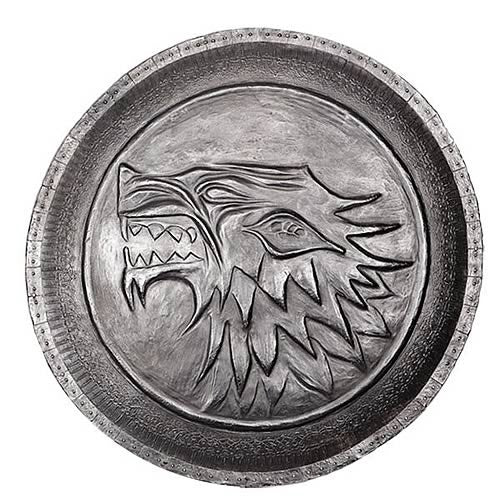 Game of Thrones Stark Direwolf Shield Pin                   