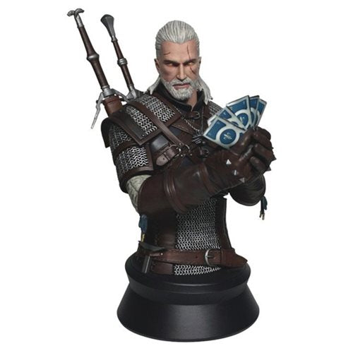 The Witcher 3 Wild Hunt Geralt Playing Gwent Bust           