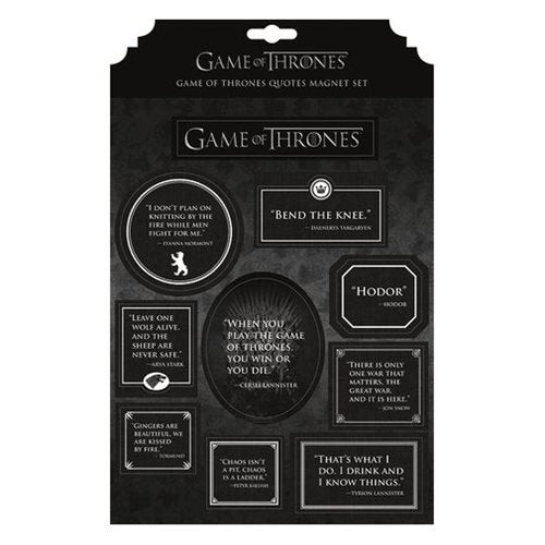 Game of Thrones Quotes Magnet Set                           