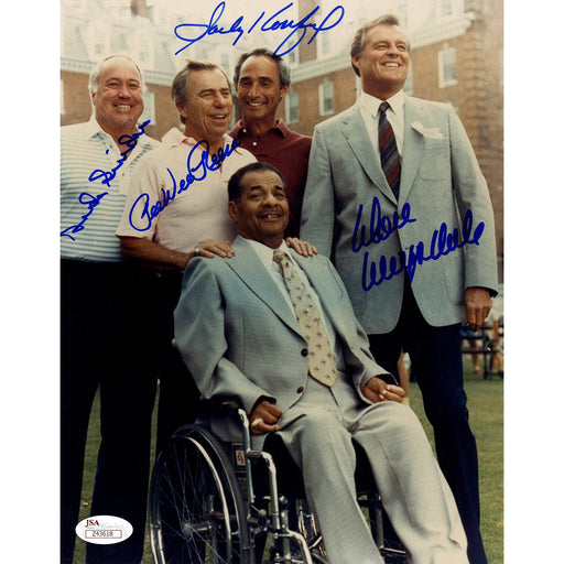 Don Drysdale  Pee Wee Reese  Duke Snider  Sandy Koufax Signed 8x10 Photo Campanella HOF Induction JSA