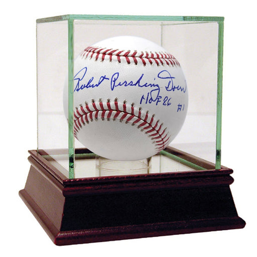 Robert Pershing Doerr Signed OMLB Selig Baseball HOF Inscription JSA