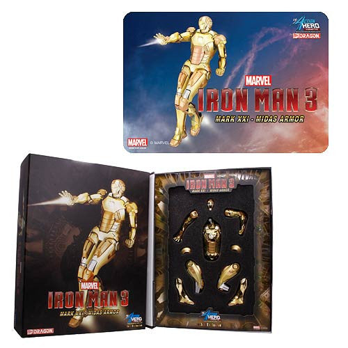 Iron Man 3 Mk. 21 Midas Armor AHV Pre-Assembled Model Kit   