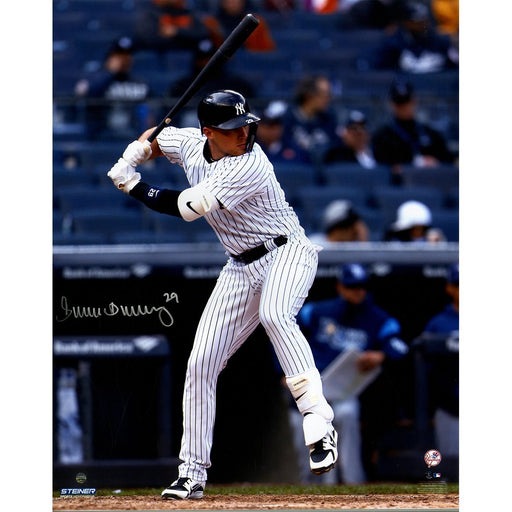 Brandon Drury Signed New York Yankees Swing 16x20 Photo