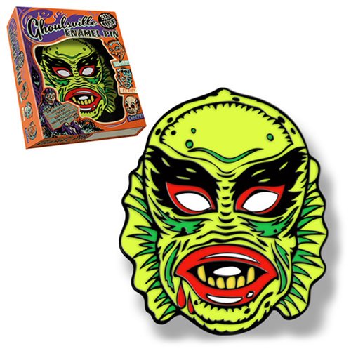 Ben Cooper Ghoulsville Fish Face Lapel Pin                  