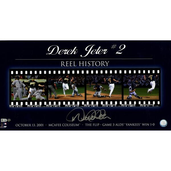 Derek Jeter "The Flip" Filmstrip Collage 12x23 Photo