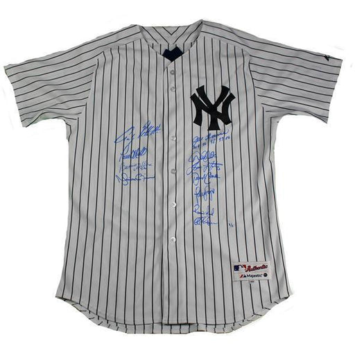 New York Yankees Dynasty 11 Signature Authentic #24 Pinstripe Jersey w/ 4 World Series Patches (96  98  99  00) w/ "All 4 96 98 99 00" Insc by Joe Torre LE/1