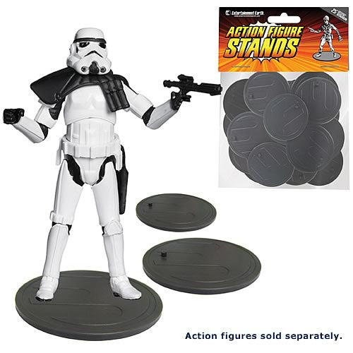 Action Figure Stands Case - Gray                            