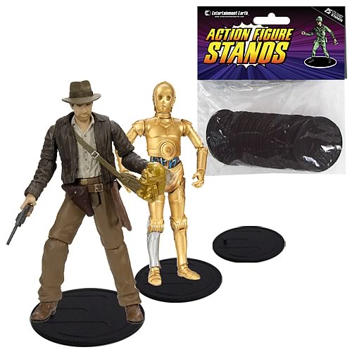 Action Figure Stands Case - Black                           