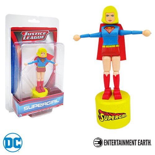 Supergirl Wooden Push Puppet                                