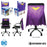 Batgirl Yellow and Lavender Chair Cape                      