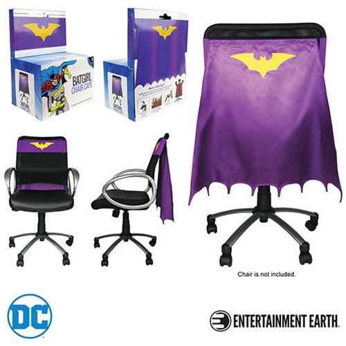 Batgirl Yellow and Lavender Chair Cape                      