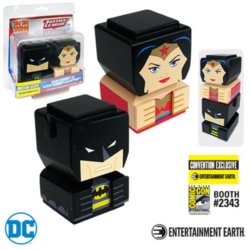 Batman and Wonder Woman Tiki Tiki Totem Set of 2-Con. Excl. 