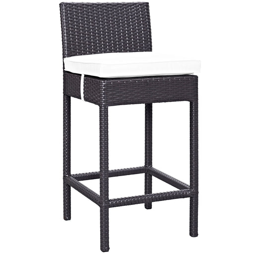 Convene Outdoor Patio Fabric Bar Stool 1006-EXP-WHI