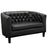 Prospect Upholstered Vinyl Loveseat 1043-BLK