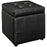 Volt Storage Upholstered Vinyl Ottoman 1044-BLK