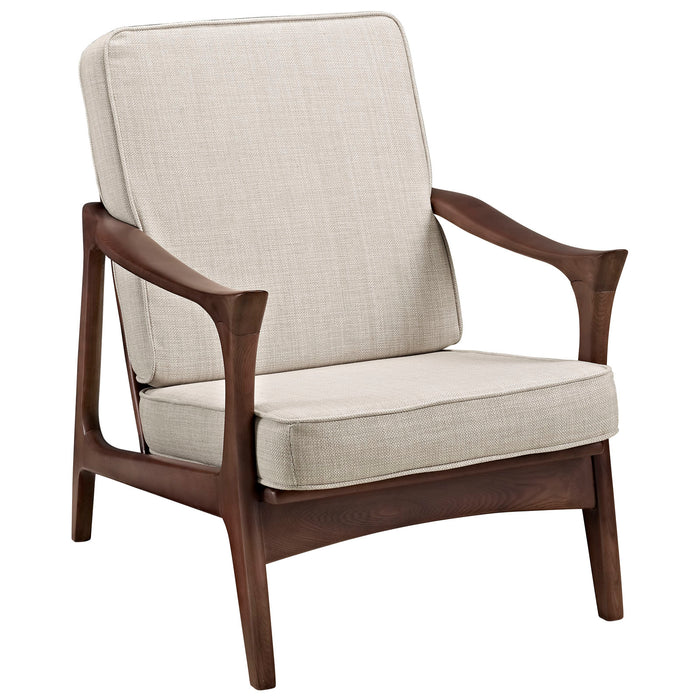 Paddle Upholstered Lounge Chair 1048-BRN