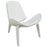 Arch Upholstered Vinyl Lounge Chair 1050-WHI-WHI