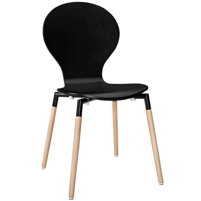 Path Dining Wood Side Chair 1053-BLK