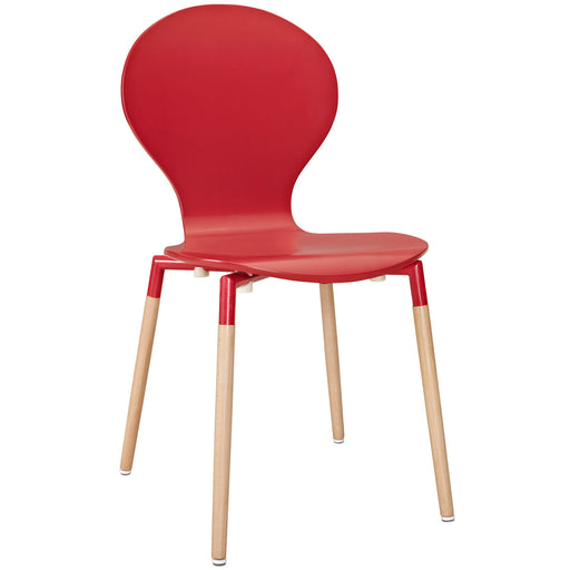 Path Dining Wood Side Chair 1053-RED