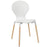 Path Dining Wood Side Chair 1053-WHI