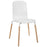 Stack Dining Wood Side Chair 1054-WHI