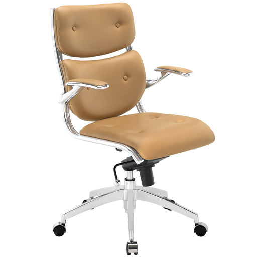 Push Mid Back Office Chair 1062-TAN