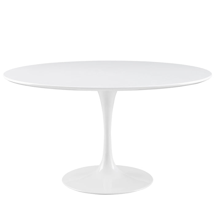 Lippa 54" Round Wood Top Dining Table 1119-WHI