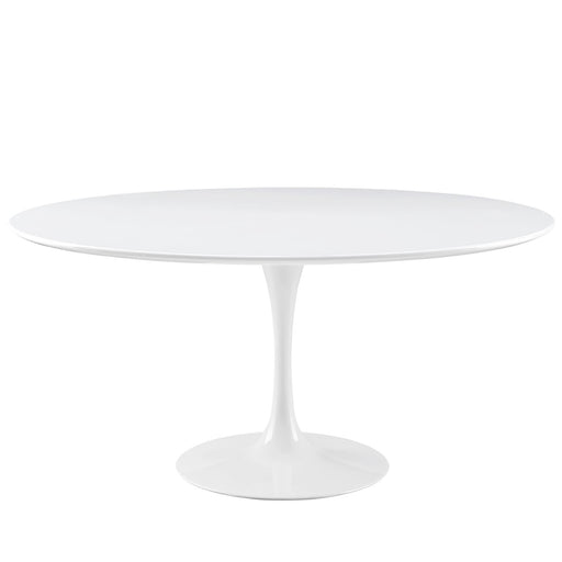 Lippa 60" Round Wood Top Dining Table 1120-WHI