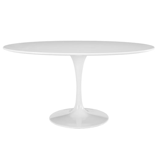 Lippa 60" Oval Wood Top Dining Table 1121-WHI