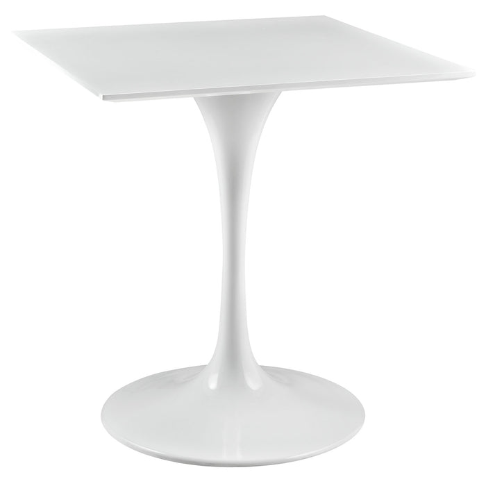 Lippa 28" Square Wood Top Dining Table 1123-WHI