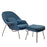 W Upholstered Fabric Lounge Chair With Ottoman Upholstered Fabric Lounge Chair 113-BUT