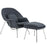 W Upholstered Fabric Lounge Chair With Ottoman Upholstered Fabric Lounge Chair 113-DGR