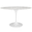 Lippa 54" Oval Artificial Marble Dining Table 1134-WHI