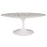 Lippa 42" Oval-Shaped Artificial Marble Coffee Table 1140-WHI