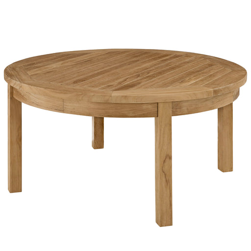 Marina Outdoor Patio Teak Round Coffee Table 1153-NAT