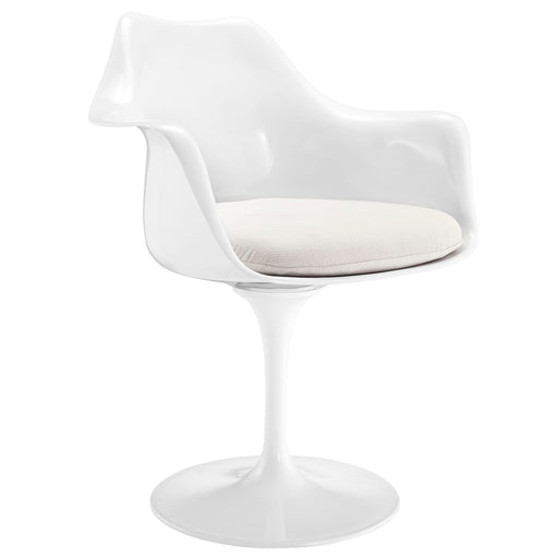 Lippa Dining Fabric Armchair 116-WHI