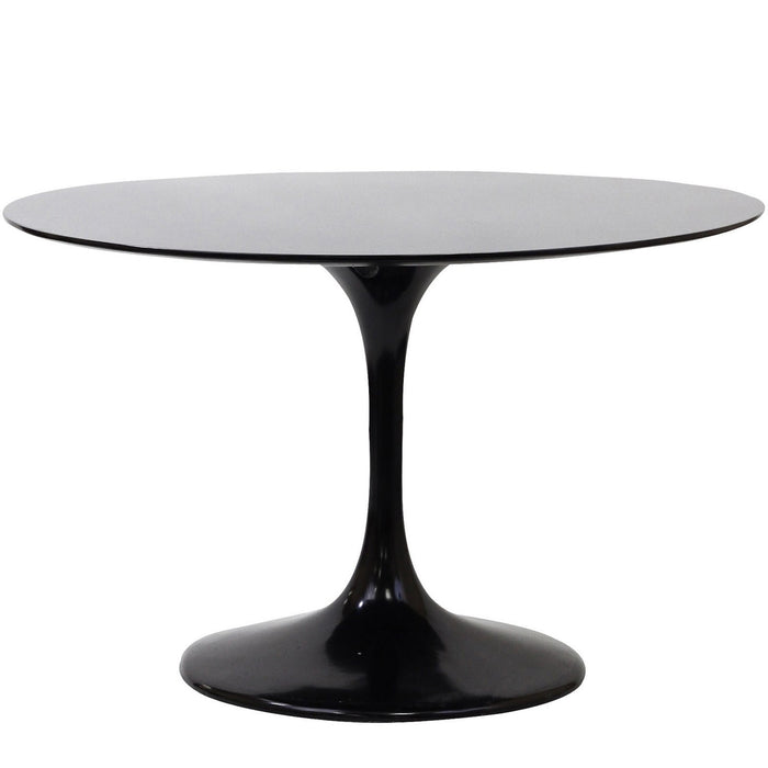 Lippa 40" Round Fiberglass Dining Table 118-BLK