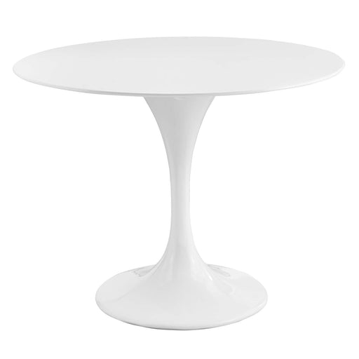 Lippa 40" Round Fiberglass Dining Table 118-WHI