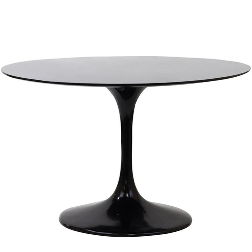 Lippa 48" Round Fiberglass Dining Table 119-BLK