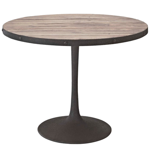 Drive Round Wood Top Dining Table 1197-BRN-SET