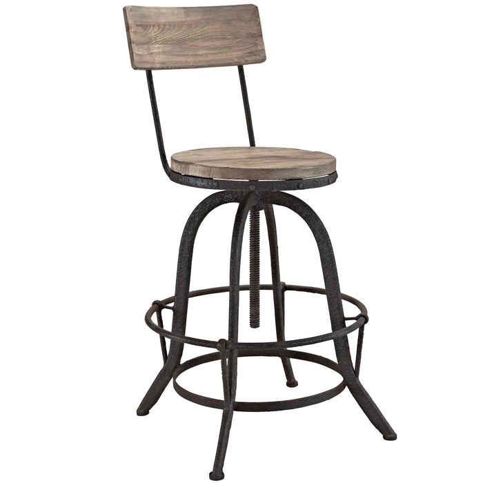 Procure Wood Bar Stool 1212-BRN