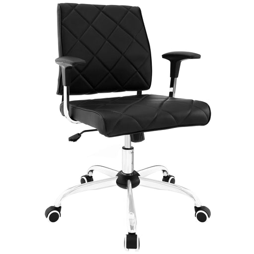 Lattice Vinyl Office Chair 1247-BLK