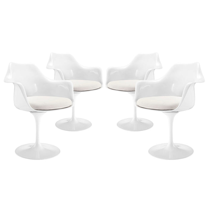 Lippa Dining Armchair Set of 4 1260-WHI